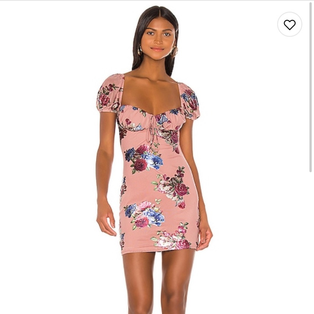 Jesalyn Mini Dress in Pink Floral- SuperDown
